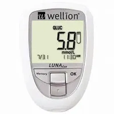 Medidor De Colesterol E Glicose Luna Duo Cor Branca Wellion